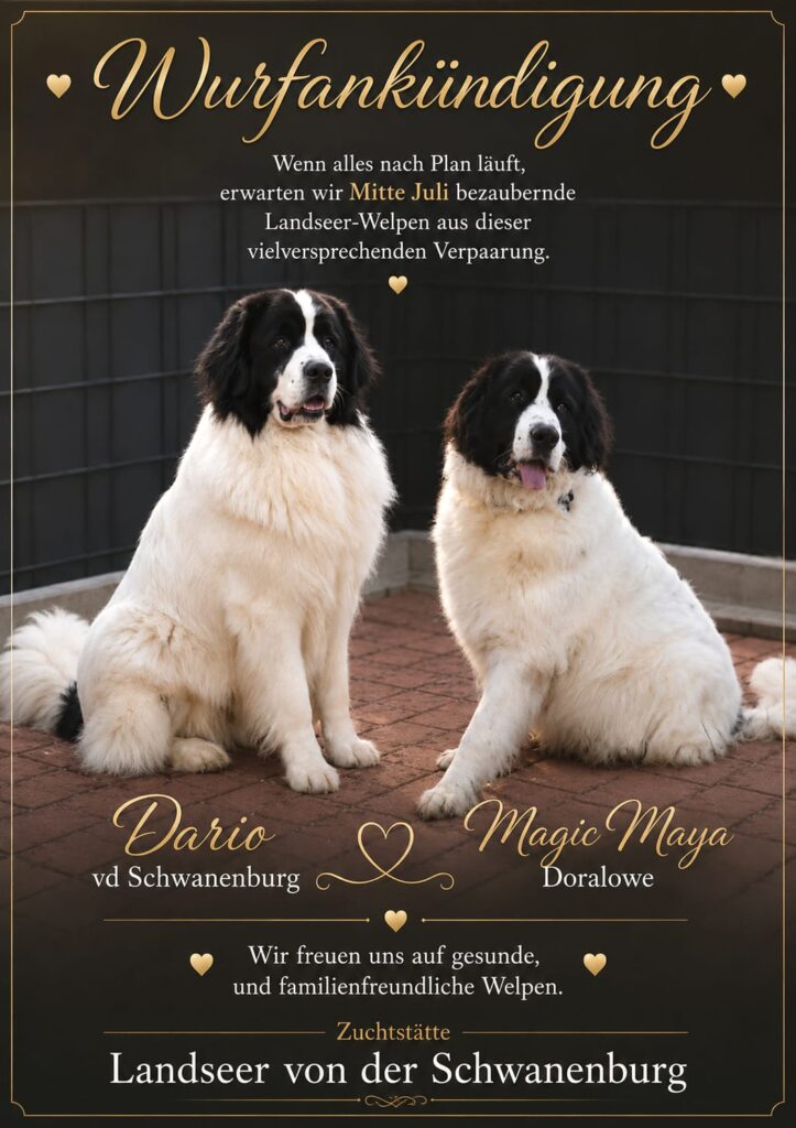 Wurfankündigung 